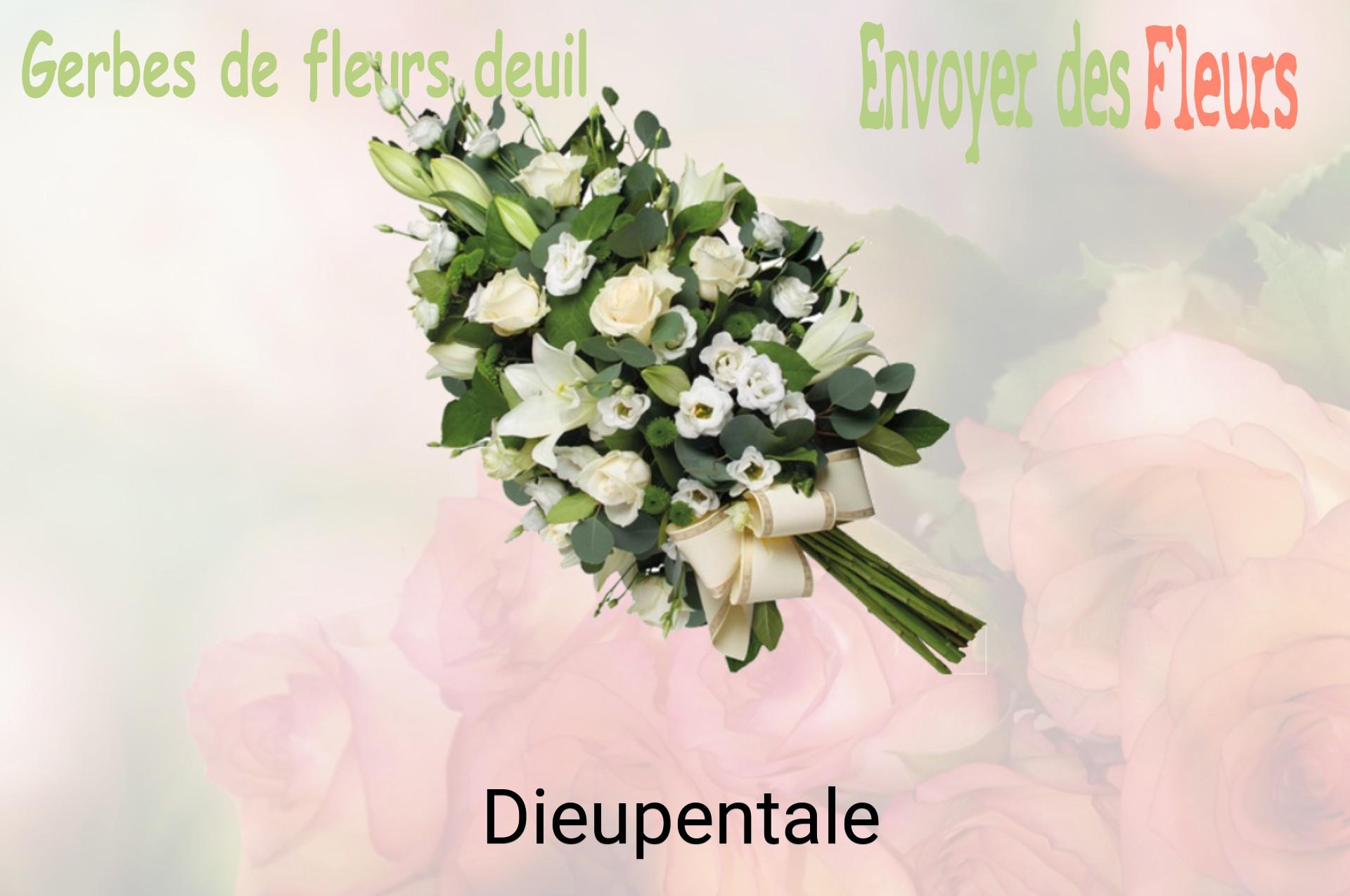 Gerbe de fleurs de deuil livrée à Dieupentale